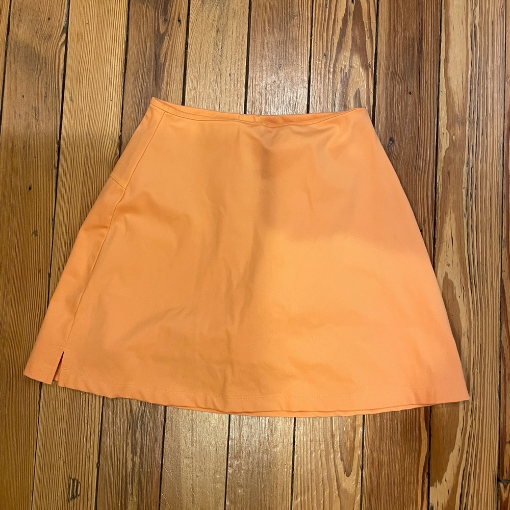 Girlfriend Collective Orange Mini Skirt